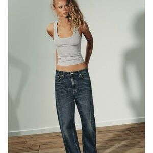 NWT ZARA STRAPPY RIB TOP